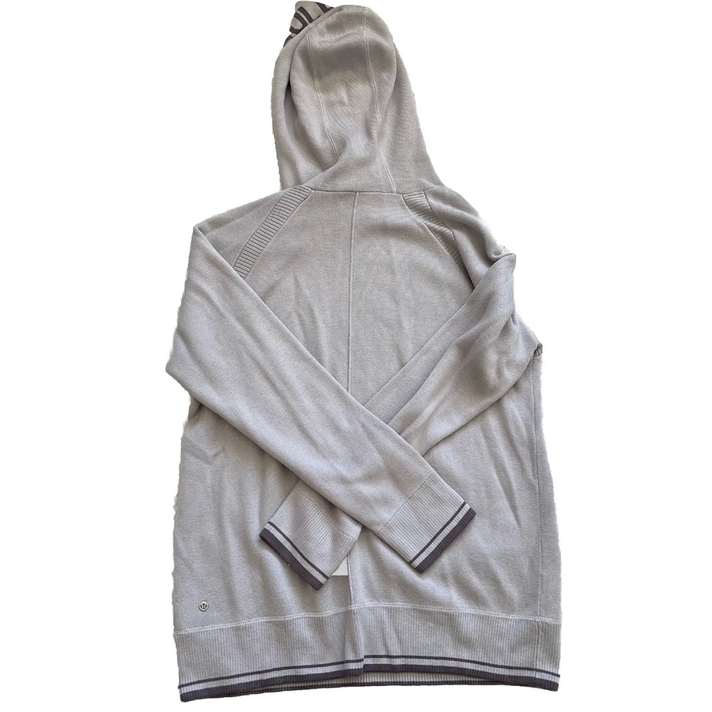 LULULEMON SOOTHE AWAY HOODIE SIZE 8 CASHMERE BLEND COMFY STYLISH TRENDY - Picture 2 of 5